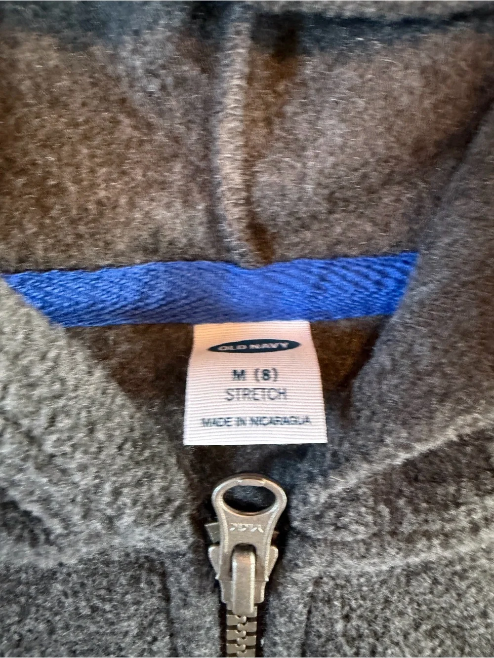 New Old Navy 1/2 Zip Fleece Pullover Sweatshirt Gray Boys sz Medium 8